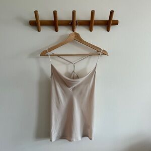 Grade & Gather Satin Cream Cowl Neck Camisole – Size Small